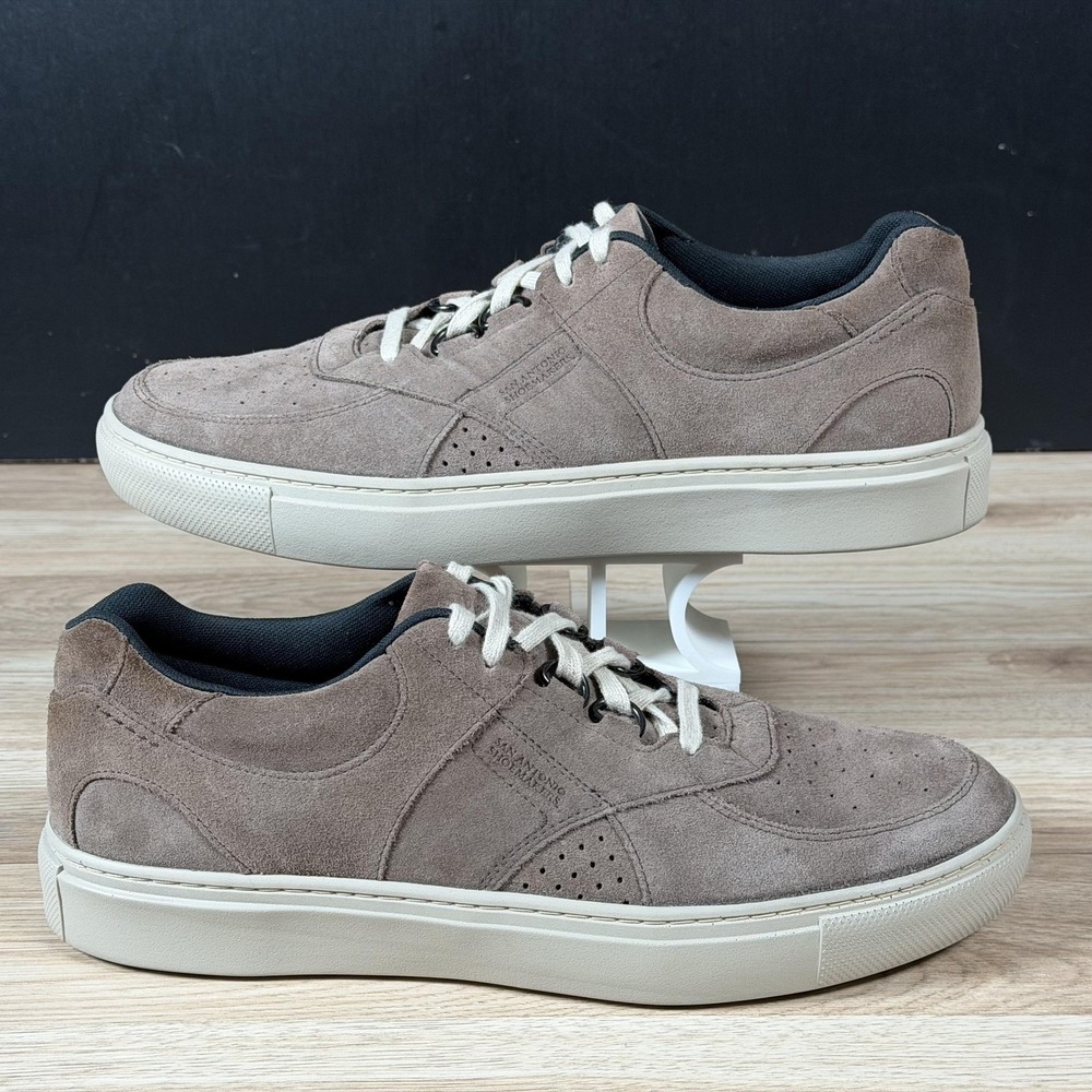 SAS Shoes Mens 12 S Slim Brown White High Street Suede Sneakers Made In USA